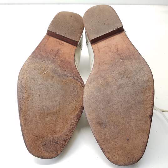 Kenneth Cole White/Beige Spectator Brogue Apron Toe Derby Shoes Men US 8.5 image number 7