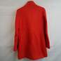 Ann Taylor double breasted wool blend coat bright orange S image number 2