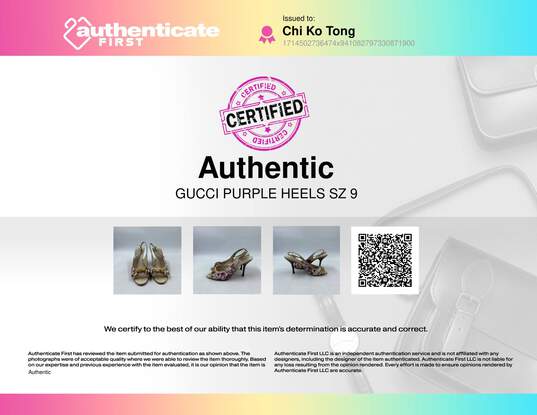 Gucci Purple heel Heel Women 9 image number 10