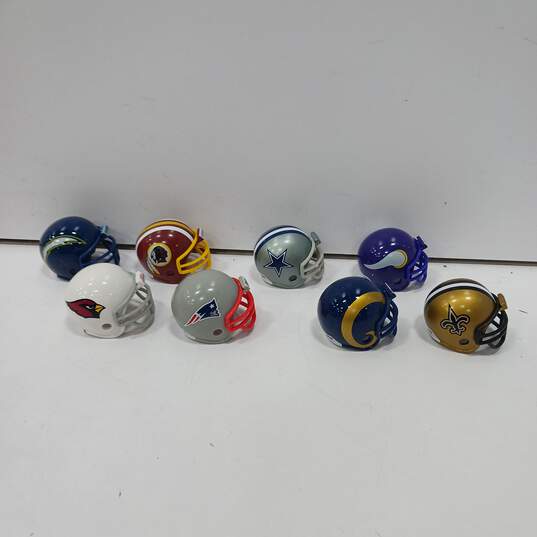 Lot of Miniature Football Helmets & Accessories Bundle image number 7