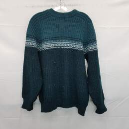 AUTHENTICATED Burberrys Made In Ireland Green Wool Knit Vintage Pullover Sweater alternative image