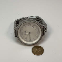 Designer Fossil Silver-Tone Round Dial Chain Strap Analog Wristwatch alternative image