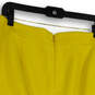 Womens Yellow Lined Wool Blend Back Slit Straight and Pencil Skirt Size 10 image number 4