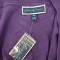 Karen Scott WM's Plus Size Cotton Cozy Purple Cardigan Cassis Size 3X image number 3