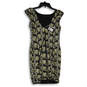 NWT Womens Multicolor Sequins Sleeveless Back Zip Sheath Dress Size S image number 2