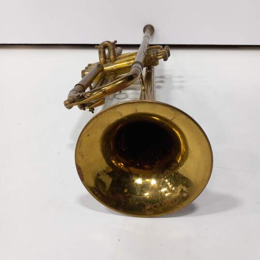 Vintage Sterling Brass Trumpet in Hard Case image number 4