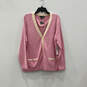 NWT Womens Pink Beige Long Sleeve Cardigan Sweater W/ Sleeveless Top Sz 2XL image number 1
