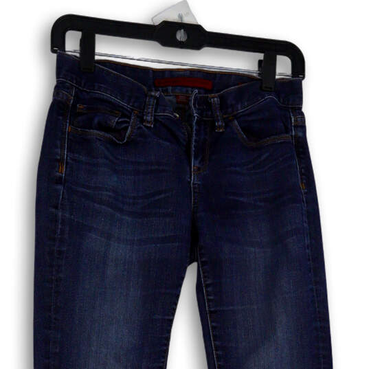 Womens Blue Denim Medium Wash Stretch Pockets Skinny Leg Jeans Size 25/0 image number 3