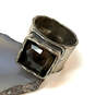 Designer Silpada 925 Sterling Silver Smoky Quartz Stone Engraved Band Ring image number 1