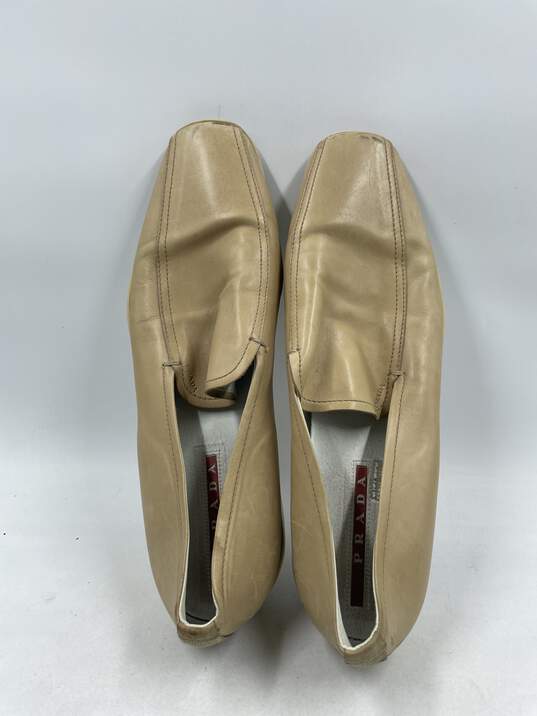 Authentic Prada Beige Driver Loafers M 9 image number 6