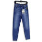 NWT Womens Blue Denim Medium Wash 5 Pocket Design Skinny Jeans Size 9/29 image number 1