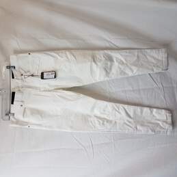 Armani Exchange J27 Skinny Biker Stretch White Denim Jeans Men's Size 36 alternative image