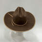 Unisex Brown Lightweight Wide Brim Classic Western Cowboy Hat One Size image number 2