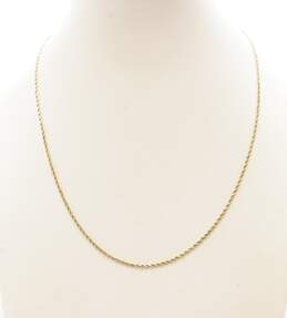 10K Gold Twisted Rope Chain Necklace 3.7g alternative image