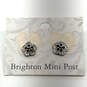 Designer Brighton Silver-Tone Mini Post Flower Shaped Stud Earrings image number 1