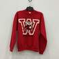 Womens Red Wisconsin Badgers Crew Neck Long Sleeve Pullover Sweatshirt Sz S image number 1