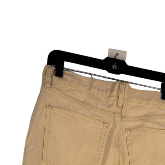 NWT Womens Beige Light Wash Pockets Regular Fit Denim Bootcut Jeans Sz 29T image number 4