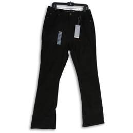 NWT Legendary Womens Black Denim Dark Wash Regular Fit Bootcut Leg Jeans Size 14