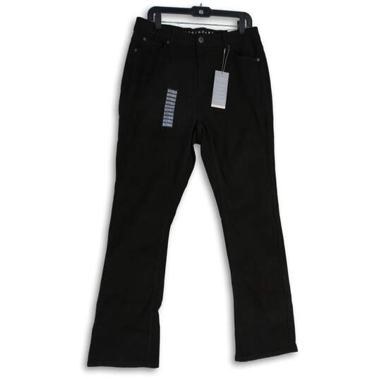 NWT Legendary Womens Black Denim Dark Wash Regular Fit Bootcut Leg Jeans Size 14 image number 1