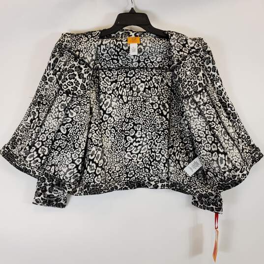 Ruby Rd Women Leopard Print Jean Jacket NWT sz Petite PL image number 3