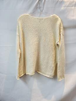 Eileen Fisher Long Sleeve Cropped V-Neck Sweater Women's Size XXS alternative image