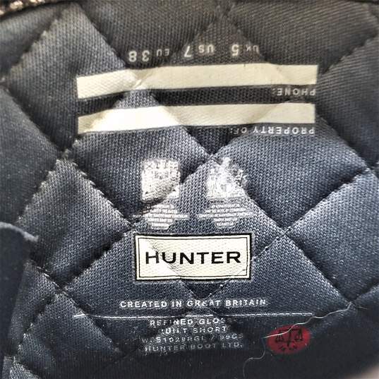 Hunter Refined Gloss Quilt Short Boots Dark Slate 7 image number 9