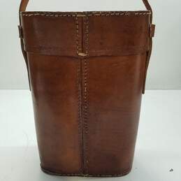 Unbranded Leather Double Wine Carrier Bag alternative image