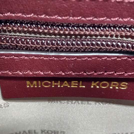 Bundle of 2 Michael Kors Burgundy Bag & Pink Wallet image number 7