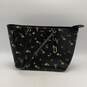 Womens Black Floral Saffiano Leather Inner Pockets Shopper Tote Bag image number 1