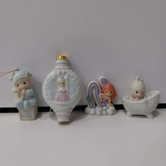 5PC Precious Moments Assorted Porcelain Figurines & Ornaments image number 2