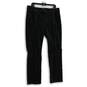 Talbots Womens Black Denim Dark Wash 5-Pocket Design Straight Leg Jeans Size 12 image number 1