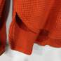 Madewell Women's Orange Waffle Knit V-Neck Sweater Size M image number 5