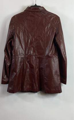 Wilsons Suede & Leather Burgundy Jacket - Size 14 alternative image