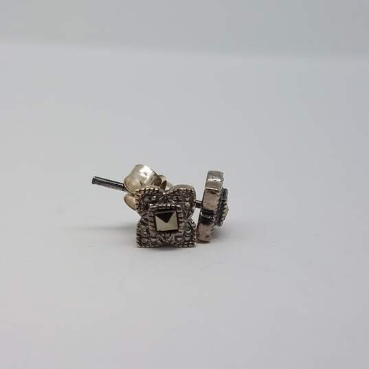 Sterling Silver Multi Gemstone 7 1/2 Inch Bracelet Earring Jewelry Bundle 5pcs 16.4g image number 6