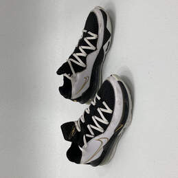 Mens LeBron 17 CD5007-101 Black White Low Top Lace-Up Sneaker Shoes Sz 10.5