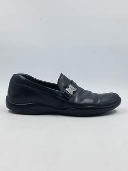 Authentic Prada Black Buckle Loafers M 10