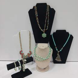 7pc BoHo Green Jewelry Bundle