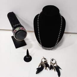 Bundle of Black Fashion Jewelry