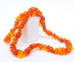 Artisan Amber Nuggets Beaded Statement Necklace 43.8g alternative image