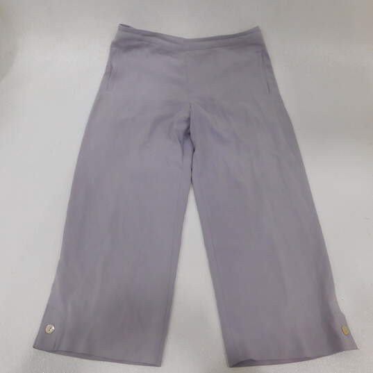 Buy the Vintage Tommy Bahama Womens Size 12 Silk Capri Pants Light Greyish  Purple