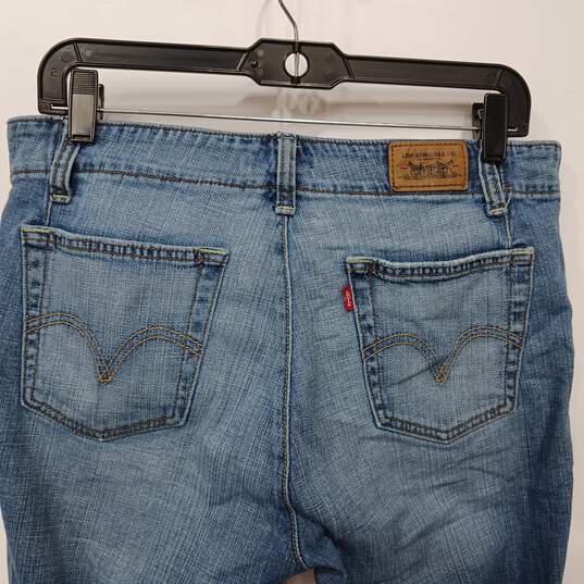 Women's 515 Blue Denim Capri Pants Size 8 image number 5