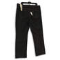 NWT Womens Black Denim Dark Wash Pockets Straight Leg Jeans Size 20/35 image number 2