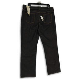 NWT Womens Black Denim Dark Wash Pockets Straight Leg Jeans Size 20/35 alternative image