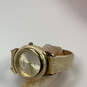 Designer Joan Rivers Classics Gold-Tone Leather Band Analog Wristwatch image number 3
