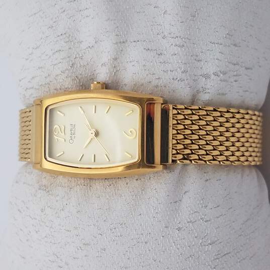 Caravelle By Bulova 44L56  Gold Tone Watch NOT RUNNING image number 6
