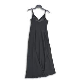 Jones Wear Womens Black V-Neck Sleeveless Knee Length Pullover Maxi Dress Sz 10