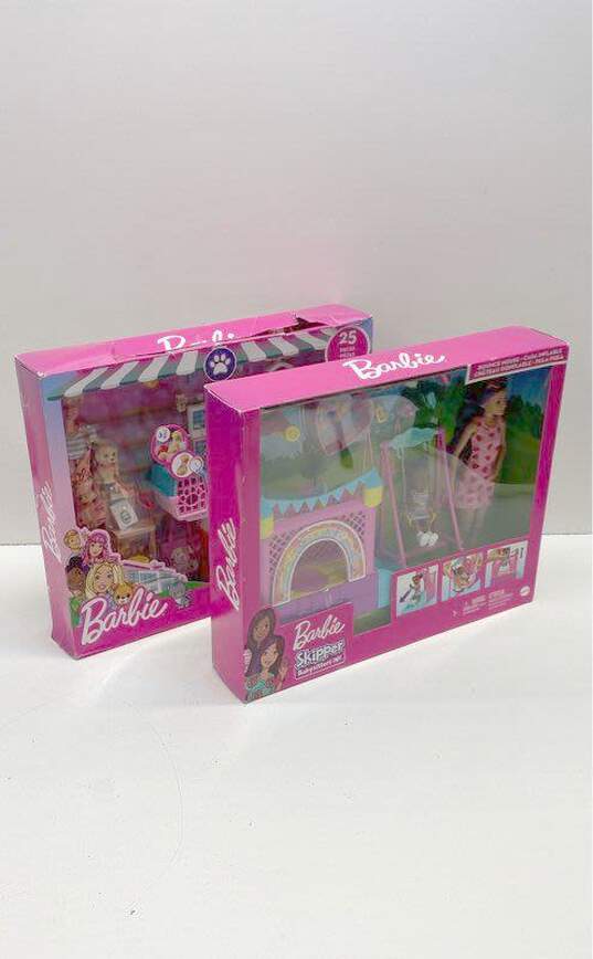 Mattel Barbie Playset Bundle Lot Of 2 NRFB image number 1