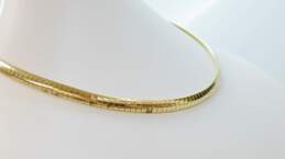 925 Sterling Silver Vermeil Omega Chain Necklace 22.7g alternative image