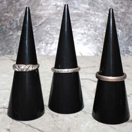 Assortment of 3 Shube Sterling Silver Rings (Sizes 4.75 - 7) - 5.21g