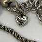 Designer Brighton Silver-Tone Bibi Heart Gem Link Chain Pendant Necklace image number 4